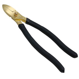 WEDO Brass Diagonal Cutting Pliers 10", Side Cutter with Non-Slip Handle, Side Cutting Pliers