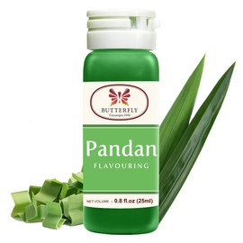 Butterfly Pandan Flavoring Extract 0.8 Oz (25 ml) — Paste-Strength Pandan Extract for Baking, Drinks, Waffle Mix, Buko Desserts, Syrup & Lattes