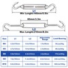 TooTaci 10PCS M6 Turnbuckle 304 Stainless Steel Turnbuckle Hook and