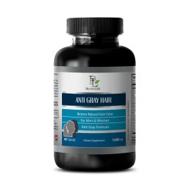 PL Nutrition ANTI GRAY HAIR GROWTH SUPPLEMENT - Barley Grass Juice Powder, Horsetail 1