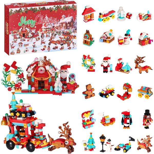 Advent Calendar 2024, Building Blocks Advent Calendar Children Adults 24