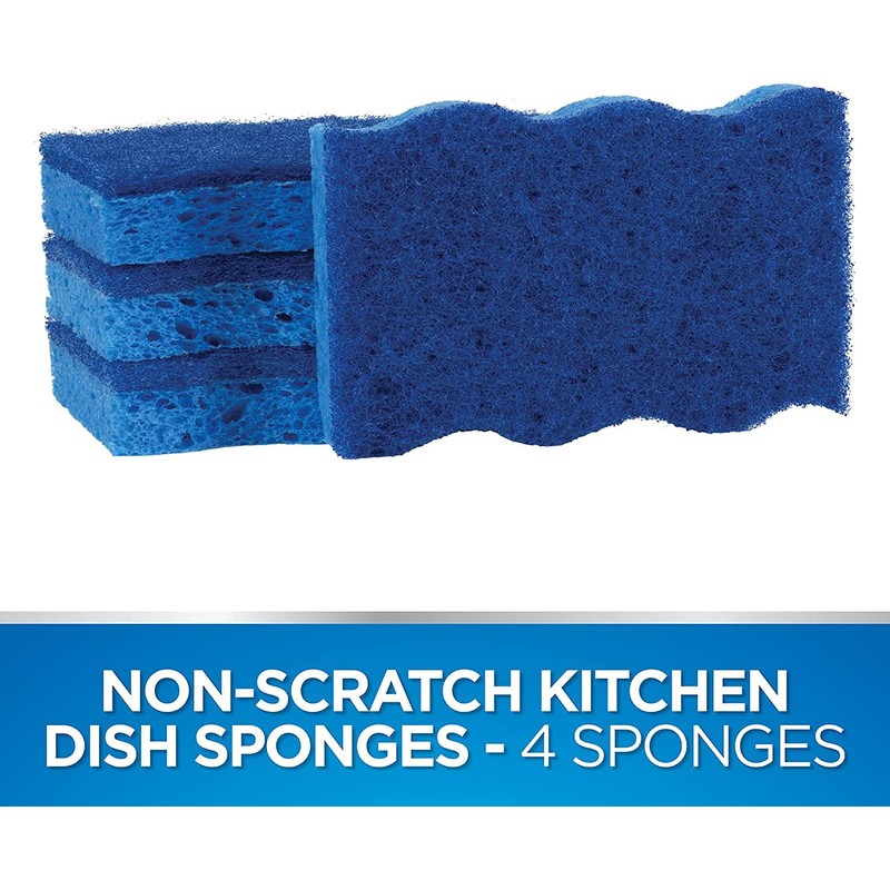 Dawn Ultra Non-Scratch Premium Scrubber Sponges, 4 Count