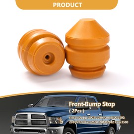2Pcs Front Bump Stops, Lower Control Arm Jounce Bumpers Replacments Compatible with Dodge Ram 2500 3500 2003-2010,fits for Ram 2500 2011-2014,fits for Ram 3500 (2WD Only) 2011-2012