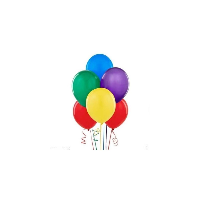 Unique Assorted Latex Balloons, 12" (10-Pack) - Premium-Quality & Vibrant