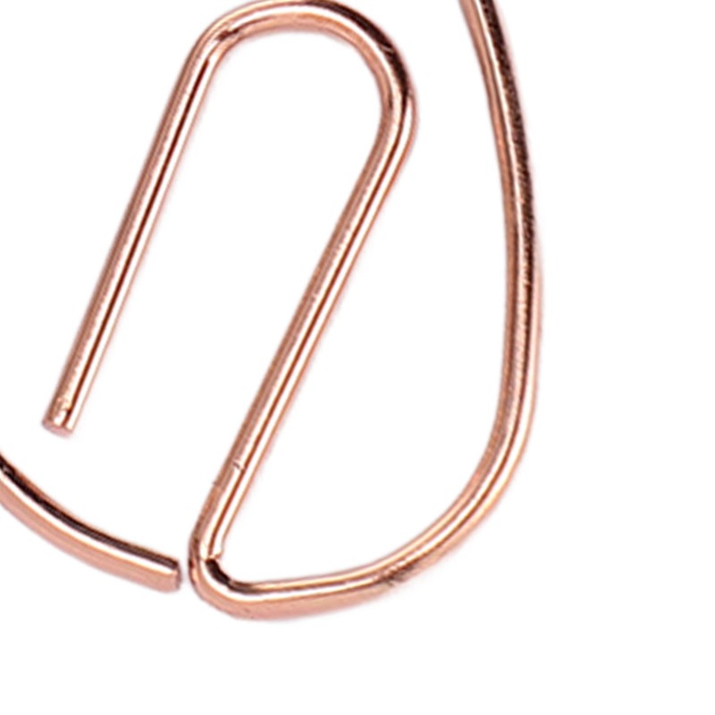 100Pcs Heart Shaped Paper Clips Iron Decorative Paperclips Set with