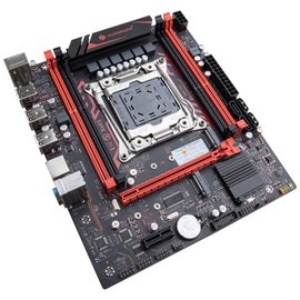 HUANANZHI X99-P4T Gaming Motherboard - LGA2011-3 CPU Support, DDR3 128GB Max, 4 SATA2.0, PCIe 3.0 x16, M.2 NVME, USB2.0, Mini ATX for Gaming PC