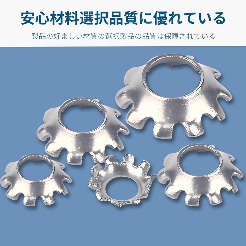 REYLNXR Cone Seriflock Washer, 304 Stainless Steel, Shedding Prevention, Electrostatic