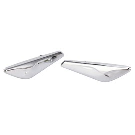 2 Pack Front Mudguard Chrome Plated 51117338569 Replacement Parts Compatible with X3 X4 F25 F26 2013-2017 Front Fender Chrome Finisher