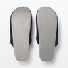 [MUJI 84774287] Slippers Washable Foot Slippers Dark Gray 23.5 cm
