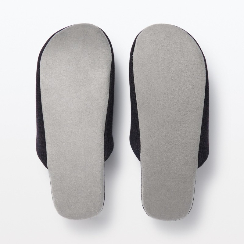 [MUJI 84774287] Slippers Washable Foot Slippers Dark Gray 23.5 cm