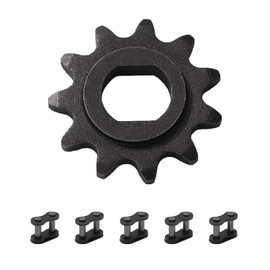 KAMIER 11T Teeth 25H Chain Motor Sprocket with Master Links Replacement for Razor MX650 MX500 SX500 Mcgrath RSF650 Dirt Rocket Bike Kids Electric Scooter Mini Bike Go Kart Cart MY1020 DC Motor Parts