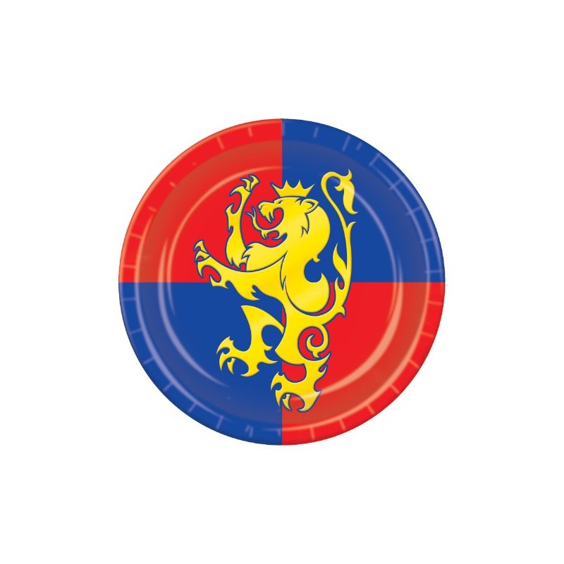 Beistle , 8 Piece Medieval Plates, 9"