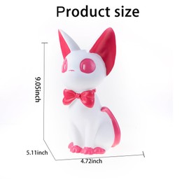 Cat Piggy Bank with Letter Sticker, Shatterproof Coin Money Saving Box Gifts for Kids, Gift for Birthday, Christmas and Special Event (White Cat)