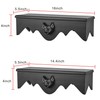Gothvanity Bat Floating Shelf Set of 2, Black Flying Bat