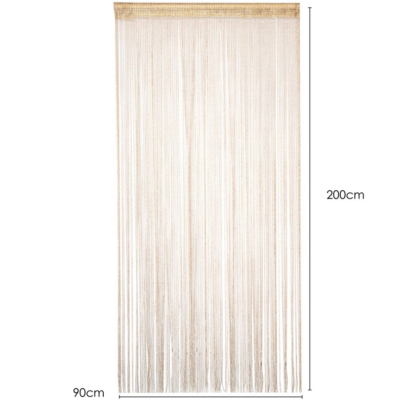 Trixes Thread Curtain in Dewdrop Design as Room Divider Fly