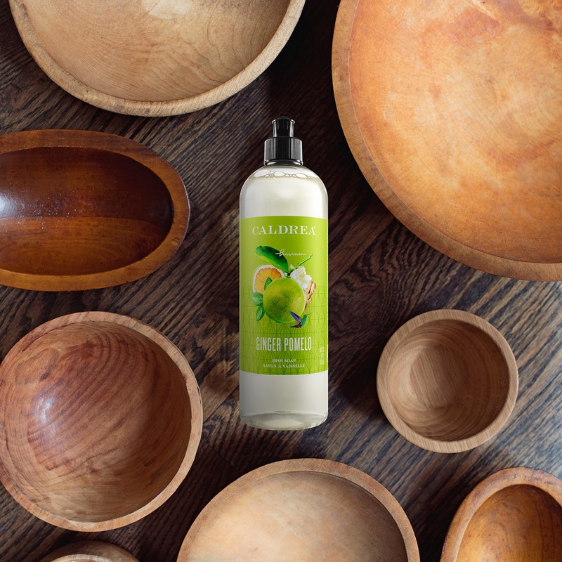 Caldrea Dish Soap, Biodegradable Dishwashing Liquid made with Soap Bark