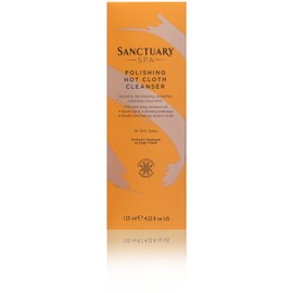Sanctuary Spa Hot Cloth Cleanser, Double Cleanse Face Wash and Muslin Cloth, 125ml