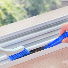 Audoloku 3 cepillos para hendiduras, cepillo para polvo de limpieza profunda con pequeños detalles de cocina, cepillo para polvo de limpieza para ventana, ranura para puerta corrediza, cepillo para polvo de limpieza para el hogar