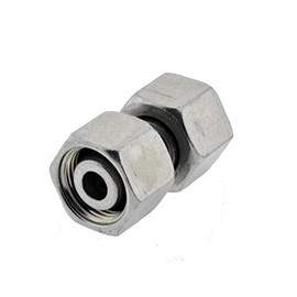 Straight Cutting Ring Connector with Sealing Cone and O-Ring 12 L-12 L, Galvanised Steel Connection Lightweight Series