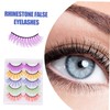 PACKOVE 5 Pairs Faux Eyelashes Lightweight Soft Makeup Lashes Extensions