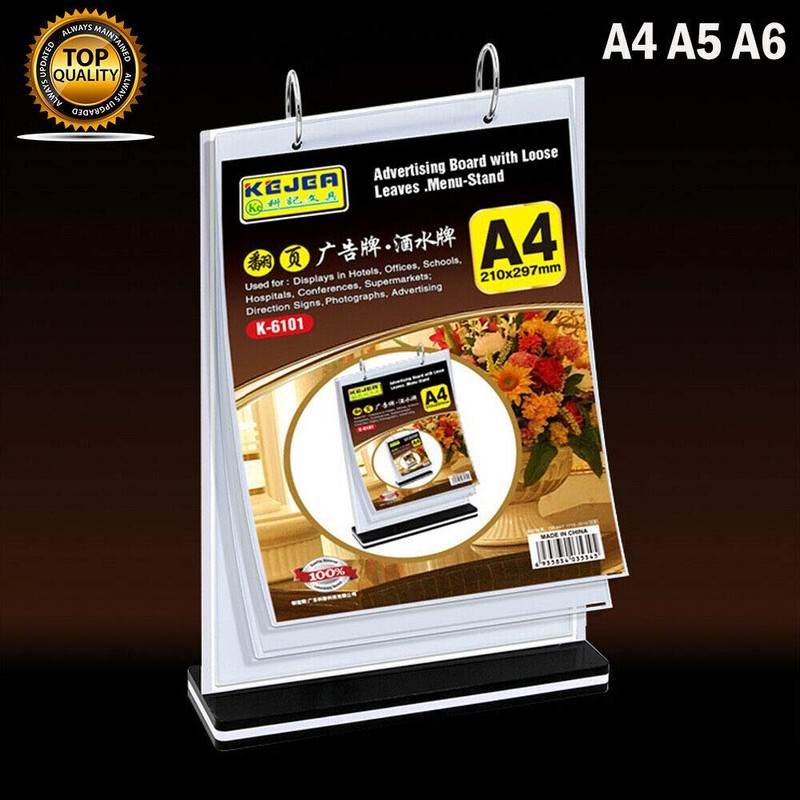 SUPERTOOL Menu Holder Display Menu Stand Leaflet Promotion Display A5