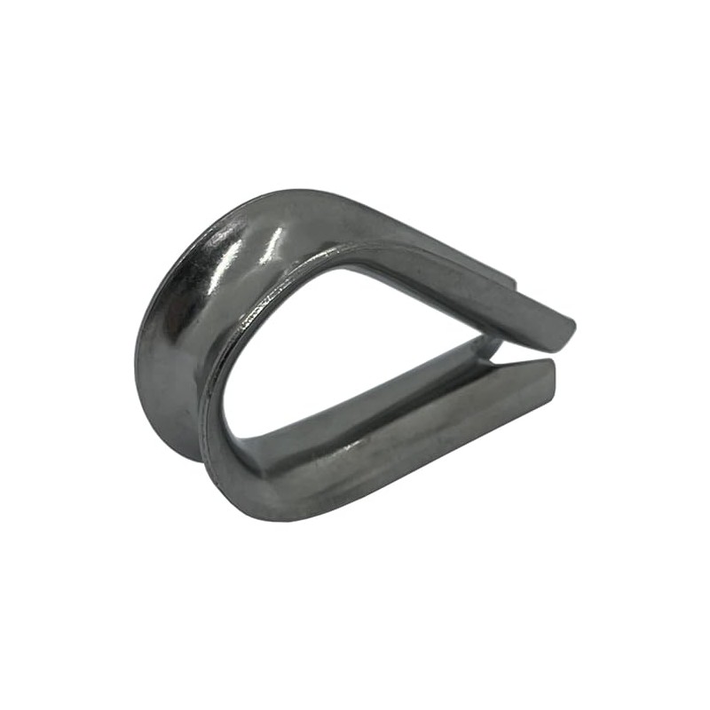 5x Wire Rope Thimble Stainless Steel V4A 316 10 mm