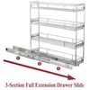OCG 4-Tier Pull Out Kitchen Cabinet Spice Rack Holder Shelves
