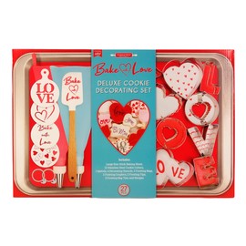 Handstand Kitchen Baked with Love Spatula and Heart Shaped Cookie Cutter Set