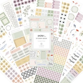 Blue Sky Everygirl 1870+ Sticker Book, Planner and Calendar Pack, 4.49” x 9.06”, Full Color, with Bungee Closure, 24 Unique Sheets (Every Day & Every Month)