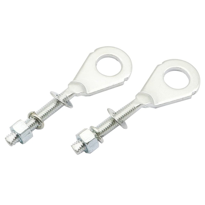 XQSMWF 2x Dia Hole Rear Chain Axle Adjuster Tensione Compatible