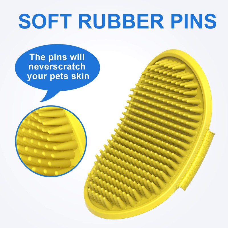 Dog grooming brush, Lilpep pet bath comb brush, which helps