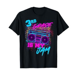 3rd Grade Is My Jam Third 80s 1980s Teacher Student Retro T-Shirt for Men Women Girls Kids