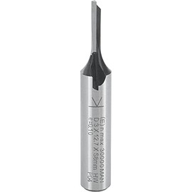 ENT Straight Cutter TC Shank (C) 8 mm, Diameter (A) 3 mm, B 12,7 mm, Z1, D 32 mm, GL 51 mm