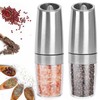 Electric Pepper Grinder,Gravity Electric Salt And Pepper Mill Grinder,Stainless Steel