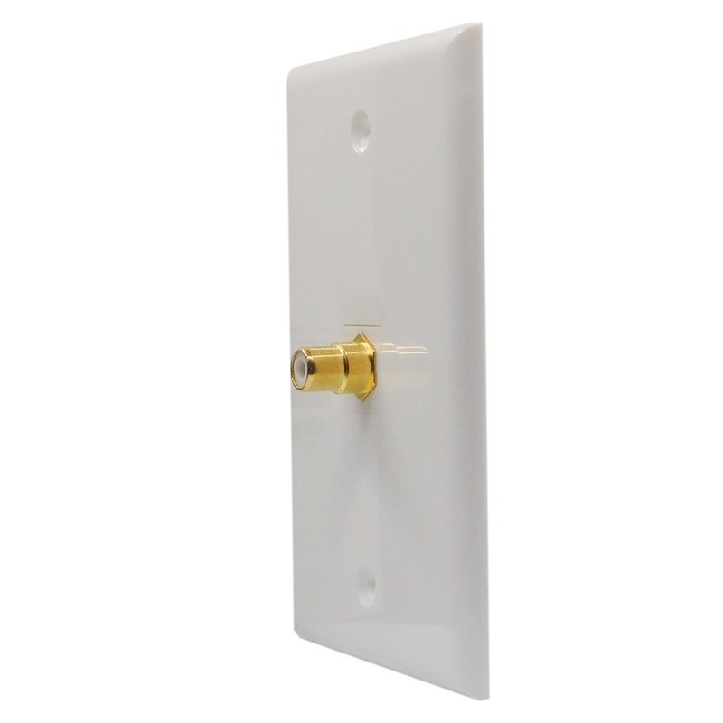 BOPLAT RCA Wall Plate 2 Port Female to Female -