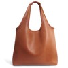 HOXIS Women's Hobo Bag Soft Vegan Leather Tote Oversized Slouchy