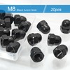M8 Acorn Nuts 20PCS Black M8-1.25 304 Stainless Steel(18-8) Acorn