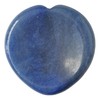 Bacatgem Natural Blue Aventurine Heart Chakra Thumb Worry Stone,Hand Carved