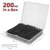 200Pcs U Shaped Hair Pins Waved Hair Pins for Women