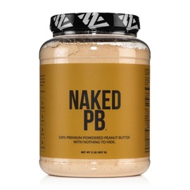 2 LB Powdered Peanut Butter from US Farms – Bulk, Only 1 Ingredient - Roasted Peanuts, Vegan, No Additives, Preservative Free, No Salt, No Sugar - 76 Servings - NAKED PB