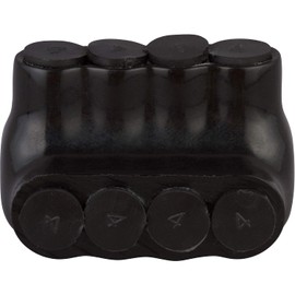 Morris Products 97526 Black Insulated Multi-Cable Connector - Single Entry 4 Ports 1/0 - 14 Wire Range, 1-Pack