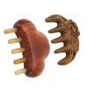 2Pcs Meridians Comb 5 Tooth Portable Sandalwood Rosewood for Head