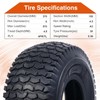 HALBERD Set of 2 Lawn Mower Tires 15x6.00-6 4PR Turf