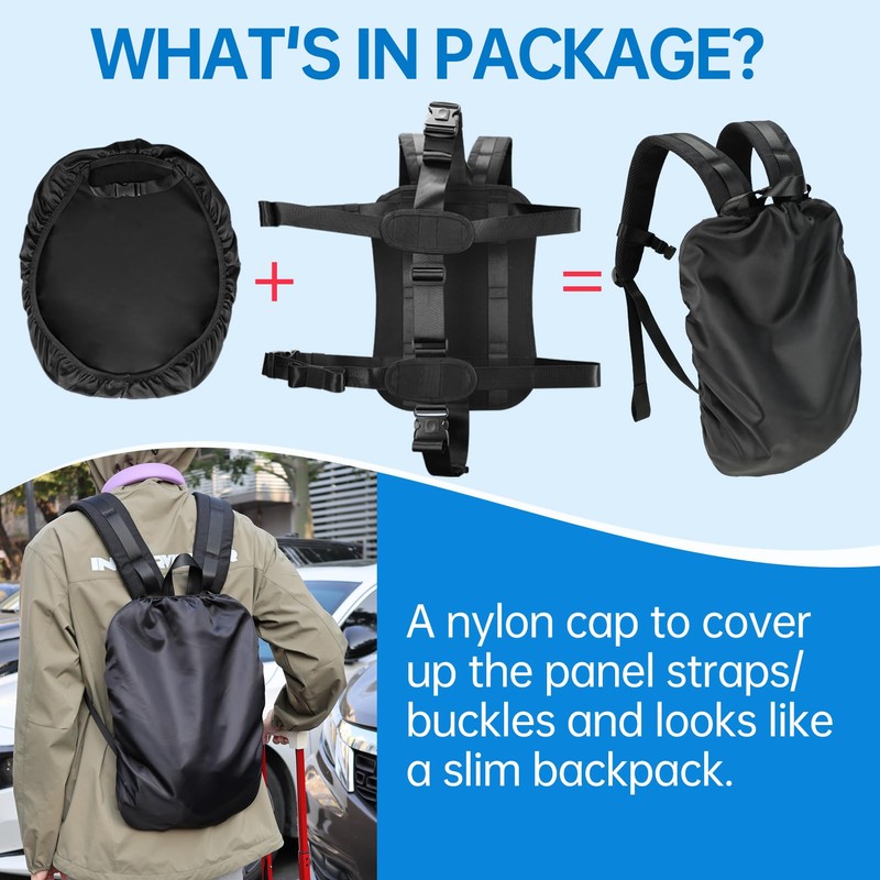 Backpack Conversion Straps System for Heavy Duty Hard Shell Case