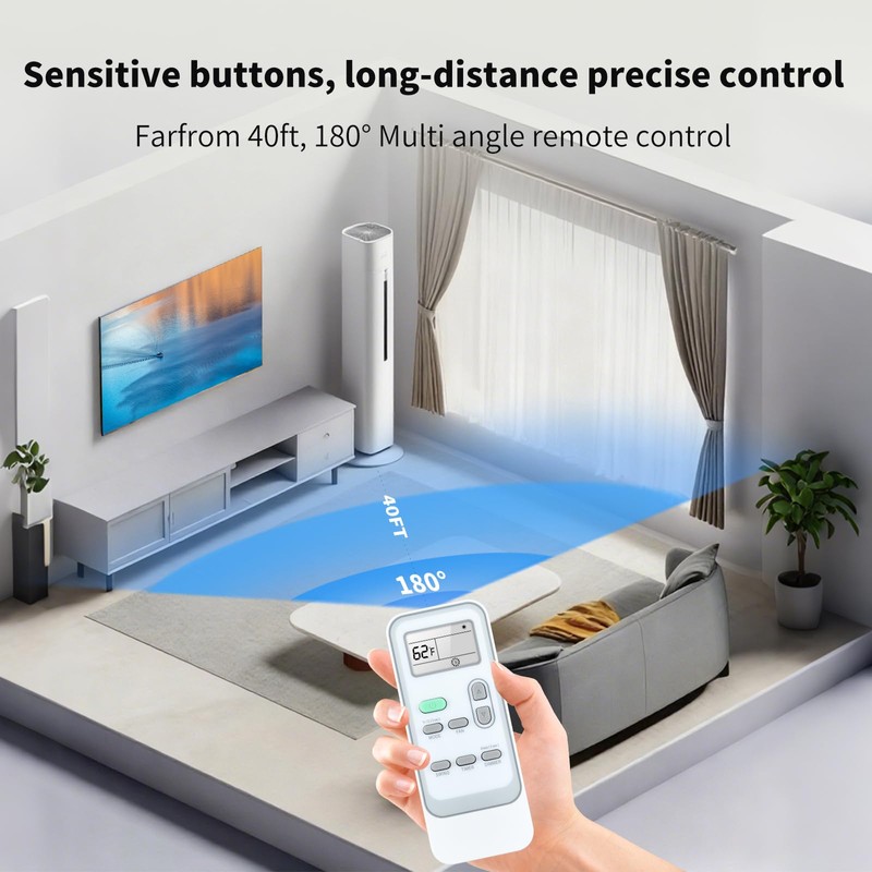 ZWP DG11J1-99 Replacement Remote Control for Hisense Air Conditioner AP0819CR1W