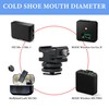 Geekria for Creators Microphone Cold Shoe Mount Adapter for Camera,