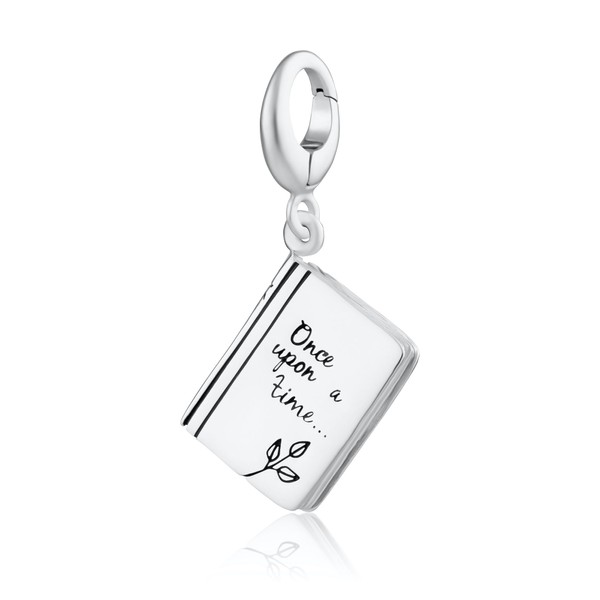 Lily Charmed Sterling Silver Story Book Charm with Universal Clasp