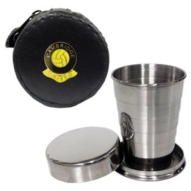 2oz Collapsible Drinking Cup with Leather Cambridge United Football Club Case