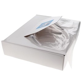 HSB 101160, Dental Chair Cover Sleeves, Hygienic Protective Covers for Dental Chairs, Disposable, Durable and High-Quality, Half-Poly, 24"W x 32"L, Clear, 300/Bx