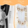 Nogeqi 2 Pack Flower Curtain Ties for Drapes, Cute Boho